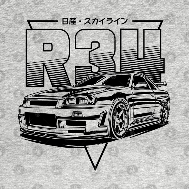 Skyline GTR R34 by idrdesign